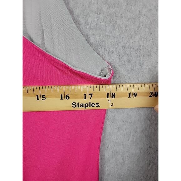 Hail3y:23 Pink Gray Scoop Neck Layered Tank Top Women's XL Stretch USA Made - Picture 9 of 12